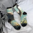 thumbnail image 5 of Pofeuu Majestic Ostrich In Forest Print Crew Socks, Adult Running Hiking Socks for Youth and Adult, 5 of 6