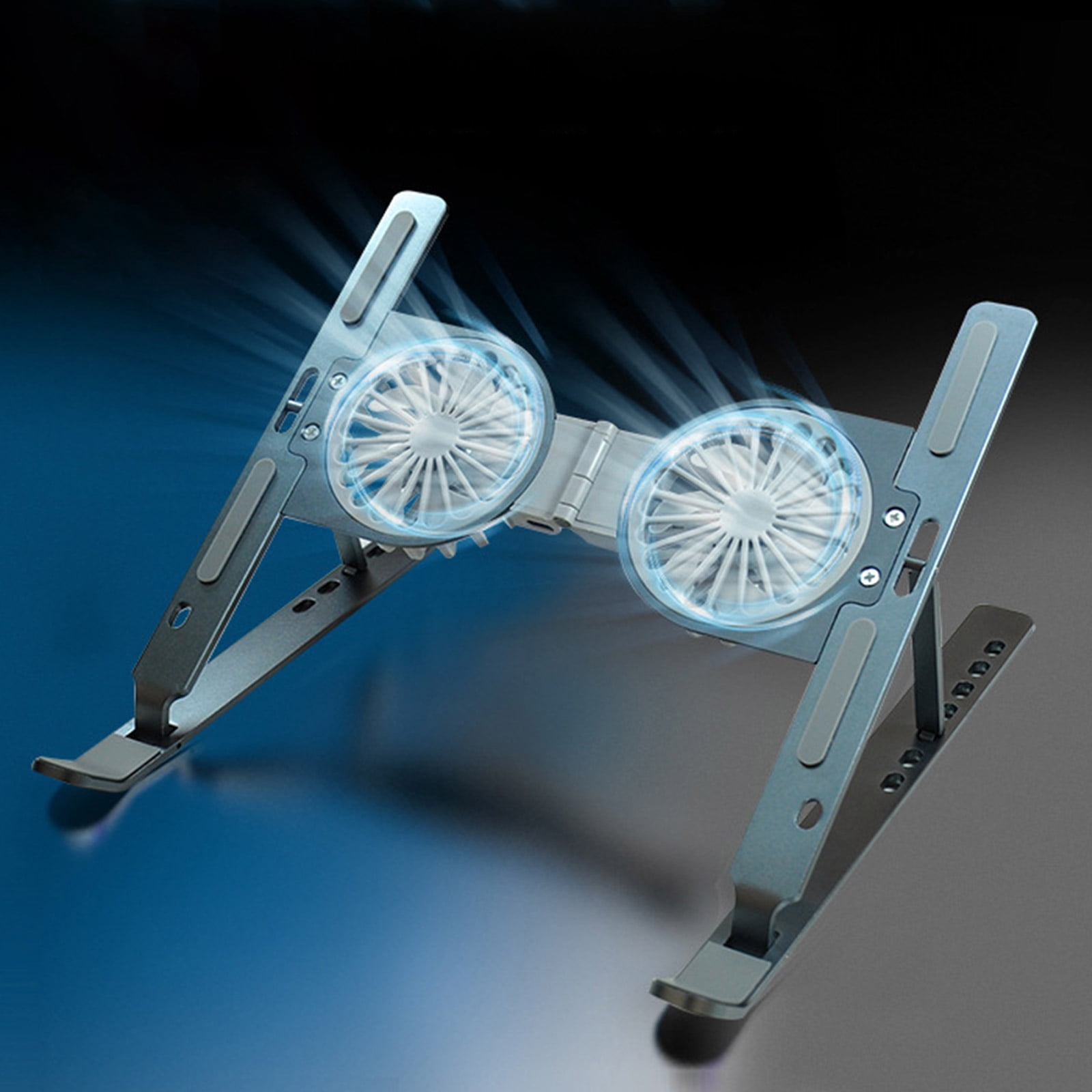 Foldable Laptop Cooling Stand with Double Fans USB Notebook Cooler Pad Holder