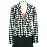 M.E. - Women's Plus Houndstooth Blazer