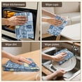 thumbnail image 5 of 2 Pcs Pioneer Flower Floral Print Pattern Kitchen Towels, Funny Microfiber Dish Towel Set, 18" X 26" Tea Towels, 5 of 6