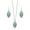 E, variant on HUANLEDASH 2Pcs/Set Ethnic Style Faux Turquoise Necklace Earrings Set Women Shining Rhinestones Inlaid Pendant Necklace Hook Earrings Jewelry Set
