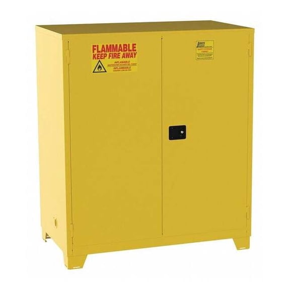 Jamco Flammable Safety Cabinet,120 Gal.,Yellow FM120YP
