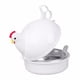 thumbnail image 2 of Escalfadores De Huevos Acero inoxidable en forma de pollo microondas 4 huevos caldera cocina huevo cazadores furtivos Wdftyju Libre de BPA, 2 of 5