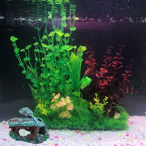 MLINS Resin Sunken Ship Ornaments Fish Tank Landscape Decor Aquarium Resin Pirate Ship