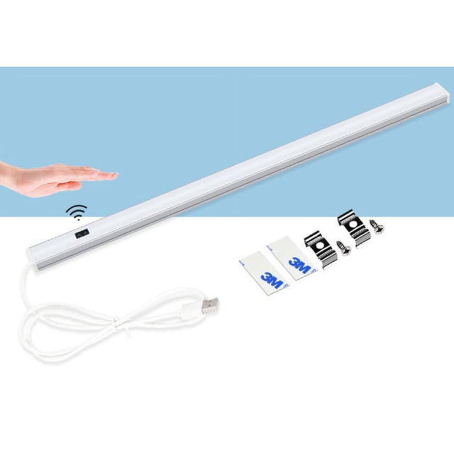 Reglette Led Inalámbrico Cocina, Lámpara De Escritorio Recargable USB 4000mah, Luz Magnética con Control Remoto, Iluminación De Pared para Armario, Mesa, Espejo, Armario, Biblioteca