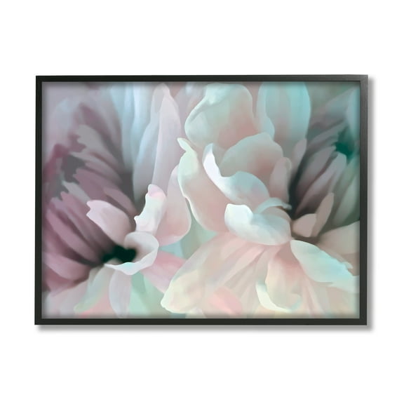 Stupell Industries Full Bloom Floral Petals Alluring Spring Flower Tropical Painting Black Framed Art Print Wall Art, 24 x 30, Design by David Pollard