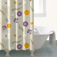 thumbnail image 6 of 72x72 Inch Fabric Shower Curtain Waterproof Polyester, Daisy Floral Print, 6 of 6