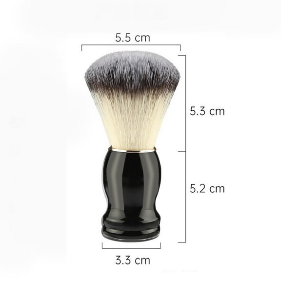 Soft Hair Beard Brush Wooden Handle Shaving Beard Brush Nylon Face Brush Men's Household Foaming Beard Brush Salon Cleaning Brush Personal Care Tool Beard Brush Wooden Handle Shavi