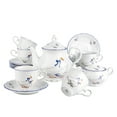 thumbnail image 1 of Tea Party Set for Women Goose Porcelain Tea Set of 14 for 6 pers. 1 Teapot 1 Sugar Bowl 6 Cups 6 Saucers Wedding Teapot Set for Adults, 1 of 10