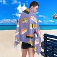 thumbnail image 5 of Coolnut Sushi in Purple Beach Towel Quick Dry Absorbent Bath Towels Sandproof Lightweight Towel for Gym Yoga Sports Swimming - 31x71in Washcloth Gift, 5 of 7