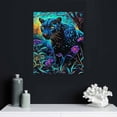 thumbnail image 4 of ZFLMY Black Panther Forest Psychedelic Canvas Wall Art 12x16 16x20in, 4 of 5