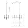 thumbnail image 5 of LP335838PNCR-Alora Lighting-Torres - 8 Light Pendant-22.13 Inches Tall and 18 Inches Wide-Polished Nickel Finish, 5 of 7