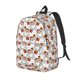 thumbnail image 1 of Disketp Christmas Santa Claus print Canvas Backpack Lightweight Travel Daypack Student Rucksack Laptop Backpack-Small, 1 of 5
