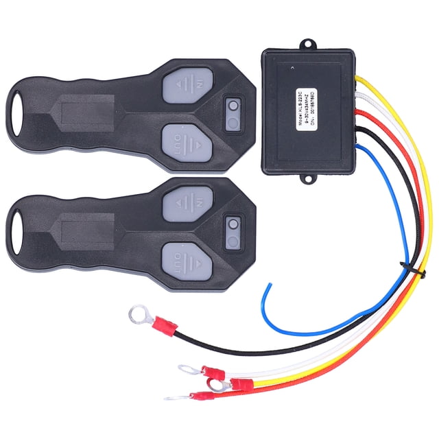 Controlador de cabrestante eléctrico, 2 piezas de control remoto de cabrestante inalámbrico, controlador de cabrestante universal, control remoto de cabrestante multifuncional