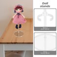 thumbnail image 4 of 4pcs Doll Stands Clear Doll Support Display Holder Action Figure Stand Storage Rack for Dolls, 4 of 9