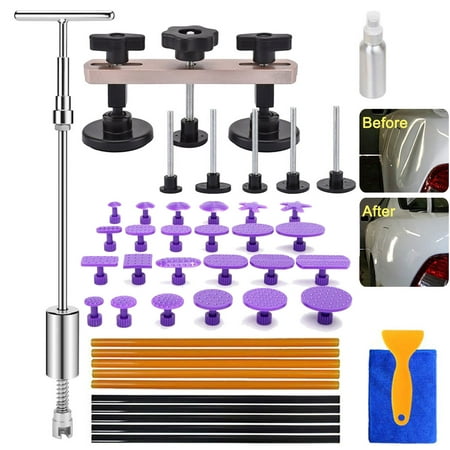 Auto Dent Puller Kits - Dent Remover Tools Paintless Dent Repair Dent Lifter for Car Large & Small Ding Hail Dent