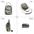 thumbnail image 3 of FORMRS Crossbody Bag for Women Quilted Travel Shoulder Cell Phone Purse with Chain Strap Handbag, Beige Floating Whale, 3 of 7