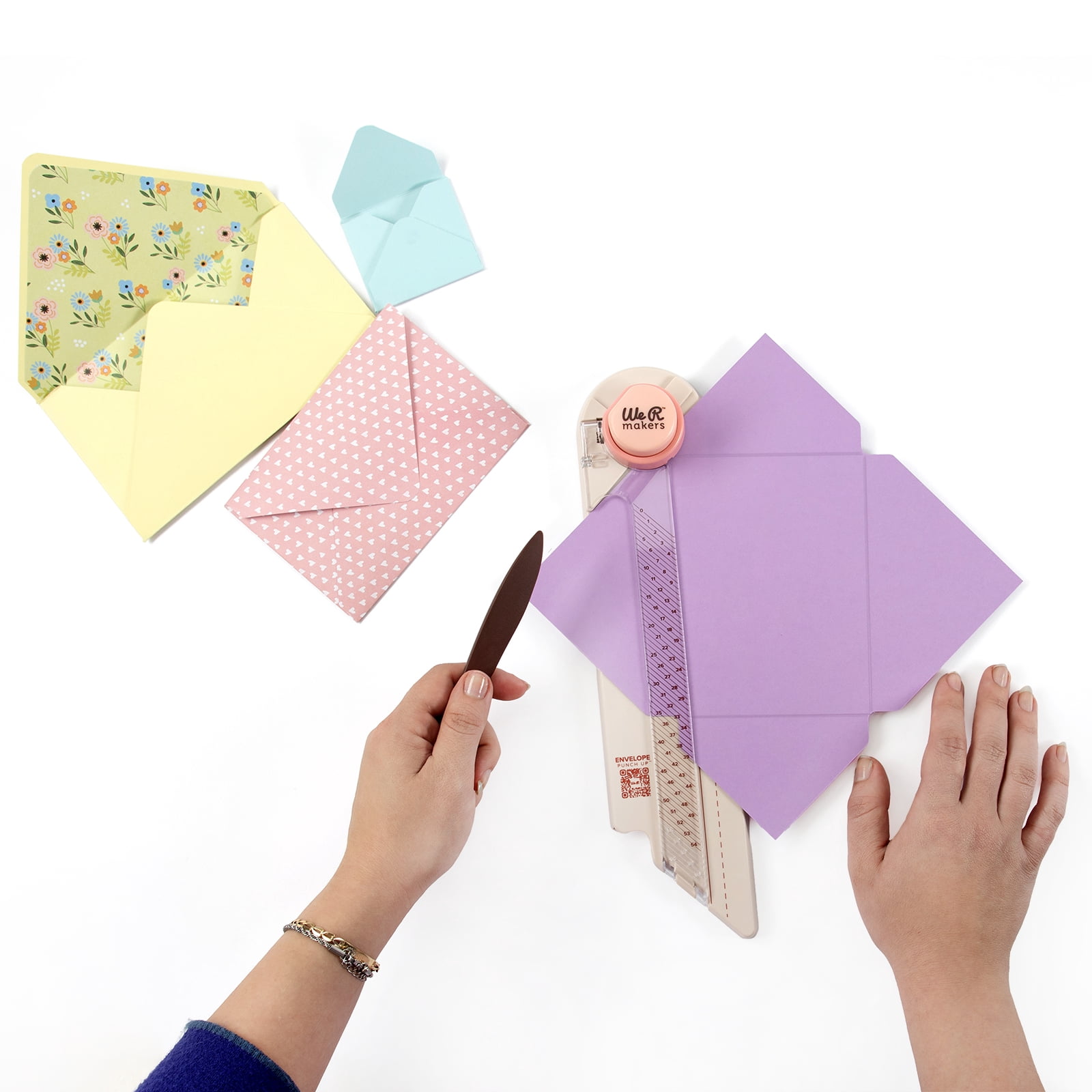 We R Memory Keepers Envelope Punch Board 14.25" x 4" x 2" with Scoring Guide and Corner Punch