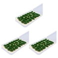 thumbnail image 1 of ZheElen 25x Simulation Cluster Green Grass for Train Scenery Decor Accessory Model Landscape Dark Green 6mm 3Set, 1 of 6