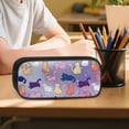 thumbnail image 6 of Kuiaobaty Cat Paw Print Kids Backpack Set of 3 Large Capacity Backpack and Lunch Box Set with Cup Holder Roomy Sturdy Bookbag with Pencil Case with Zipper for School Hiking, 6 of 7
