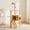 Natural+White-48.8inch, variant on 41.3" Modern Wood Cat Tower - Sisal-Covered Scratching Posts, Top Perch & Acrylic Hammock, Suitable for Small to Large Cats,Natural White