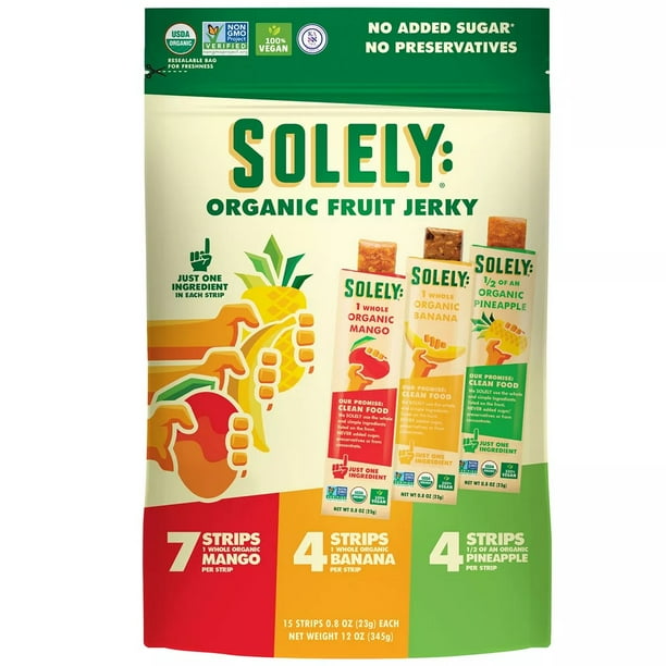Solely Fruit Jerky, 15 pk.