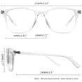 thumbnail image 4 of KANASTAL Blue Light Blocking Glasses for Men Women - Blue Light Filter Glasses TR90 Transparent Frame Comfort Fit for Gaming Computer Screen Use Clear Lens, 4 of 6