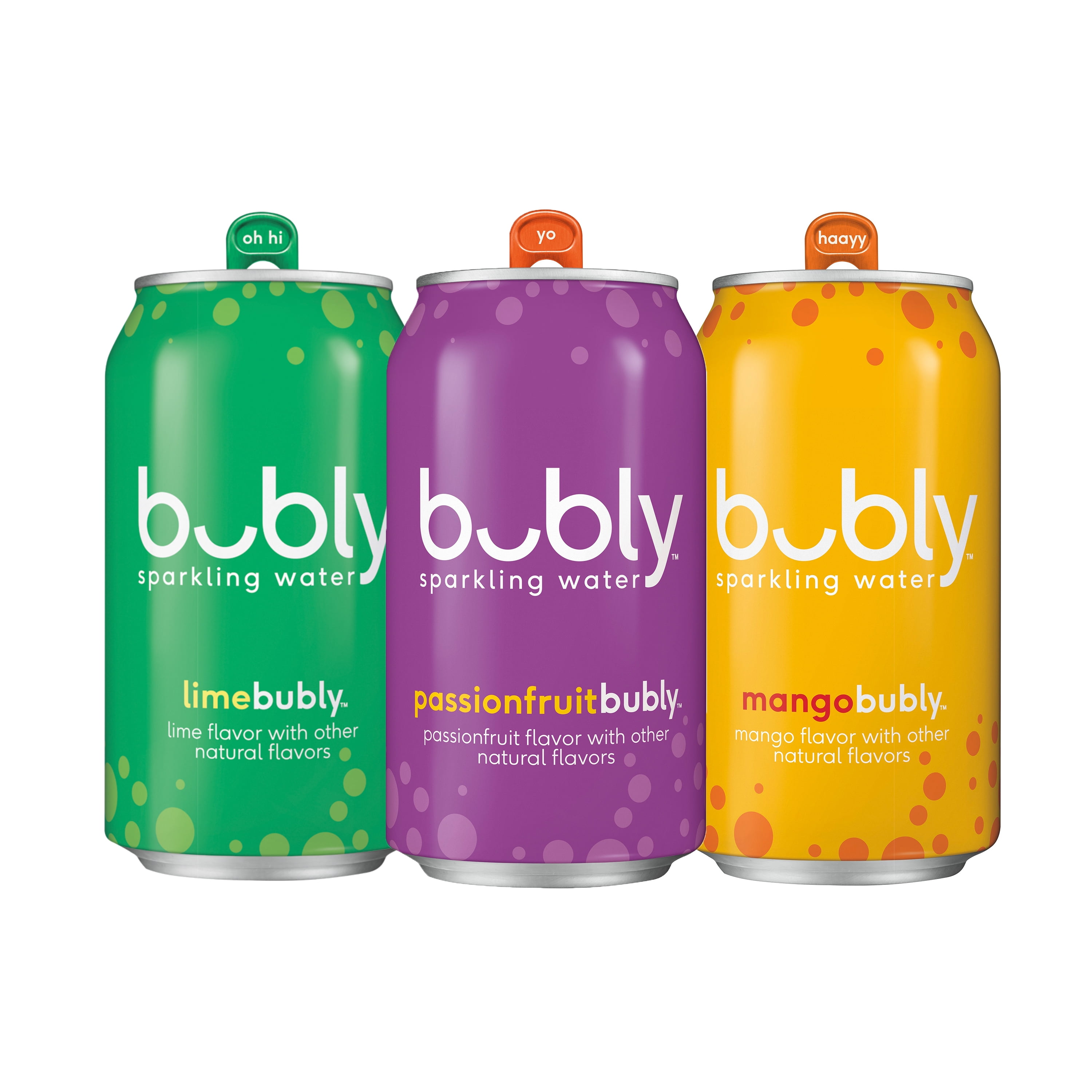 bubly Sparkling Water, Passionfruit Bliss, 12 oz. cans (18 pack