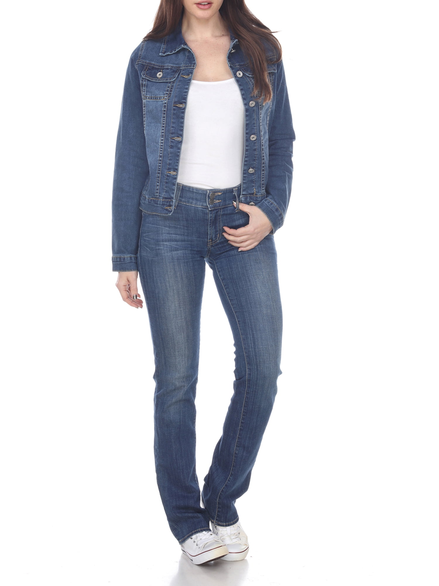 white jean jacket walmart