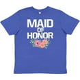 thumbnail image 3 of Inktastic Maid of Honor with Flower Illustration Youth T-Shirt, 3 of 5