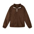 thumbnail image 4 of Fanxing 1/4 Zip Pullover for Women Fleece Lined Long Sleeve Sweatshirt Casual Plush Fluffy Zipper Pullovers Tops Activewear S/M/L/XL/XXL/XXXL/XXXXL/XXXXXL, 4 of 7