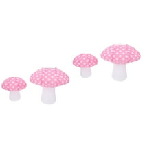 Set of 2 Outages Mushroom Lantern Party Decoration Child 30X30X30CM Pink