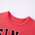 thumbnail image 4 of Vêtements d'Été pour Bébé Garçon T-Shirts Patchwork Manches Courtes Col Rond Imprimé Lettre Tee-Shirt Enfant Garcon Rouge 5 Ans-6 Ans, 4 of 7