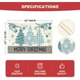 thumbnail image 6 of mubwai Blue Pine Trees Balls Merry Christmas Placemats Set of 4, 12x18 Inch Winter Xmas Table Mats for Party Kitchen Dining Decoration, 6 of 6