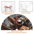 thumbnail image 4 of Rateoe Steampunk Squirrel Pilot Print Christmas Tree Skirt 48" for Xmas Holiday New Year Party Circle Tree Mat Ornaments Decoration, 4 of 7