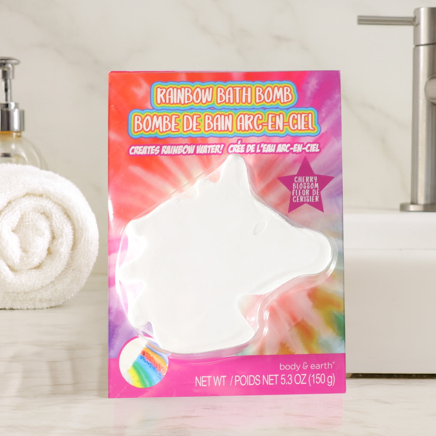 Body & Earth Rainbow Bath Bomb Unicorn
