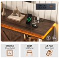 thumbnail image 5 of ANPOO 83" Farmhouse TV Stand for TVs up to 95" with LED Light and Power Outlets, Large Farmhouse Entertainment Center with 2 Sliding Storage Barn Doors and Adjustable Shelf for Living Room, Bedroom, 5 of 9