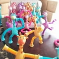 thumbnail image 6 of Novelty Toys Under 5$! Telescopic Suction Cup Giraffe Toy, Stretchable and Colorful Plastic Toy for Kids, Improves Hand Strength & Concentration, Idea Christmas Gift for Kids, 6 of 10