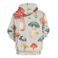 thumbnail image 3 of Watercolor Mushroom Pattern 3D Print Hoodie Men Women Autumn Thin Pullover Sweatshirt Vintage Streetwear Tops, 3 of 6