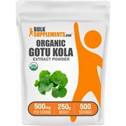 BulkSupplements Organic Gotu Kola Extract Powder - 500mg per Serving - 250 Grams (8.8 oz)