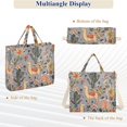thumbnail image 6 of FORMRS Womens Corduroy Tote Bag Crossbody Shoulder Handbag with Pocket, Gray Llama Pattern, 6 of 7