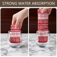 thumbnail image 6 of 4 Pcs Funny Kitchen Towels,Red Christmas Geometric Snowflake Pattern Microfiber Dish Towels,Kitchen Tea Towels,Kitchen Towel Set (18" X 26"), 6 of 7