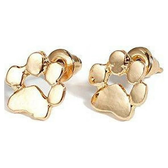 SEXY SPARKLES Paw Print Earrings for Cat Lovers, Dog Lover Gifts Ear Post Stud Earrings