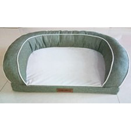 Vibrant Life Comfort Couch Dog Bed, Sage