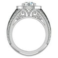 thumbnail image 3 of Engagement Rings Diamond Accented 14K White Gold 8.00 mm 3.50 CT TW, 3 of 5