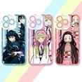 thumbnail image 2 of Funda de Anime Demon Slayer para iPhone 14, 11 Pro Max, 13, 12 Mini, XR, XS, X, 8, 7, 6, 6S Plus, SE 2020, Fundas de silicona suave transparente Fivean unisex, 2 of 2