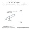thumbnail image 3 of Rosec Jewels Dainty Diamond Promise Ring for Women (HI-SI Quality, April Birthstone), 10K Rose Gold, US 4.00, 3 of 4