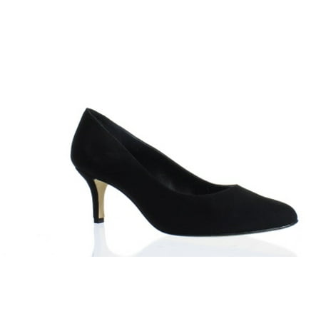 Womens Black Suede Pumps - VANELi Womens Laureen Black Suede Pumps Size 8.5