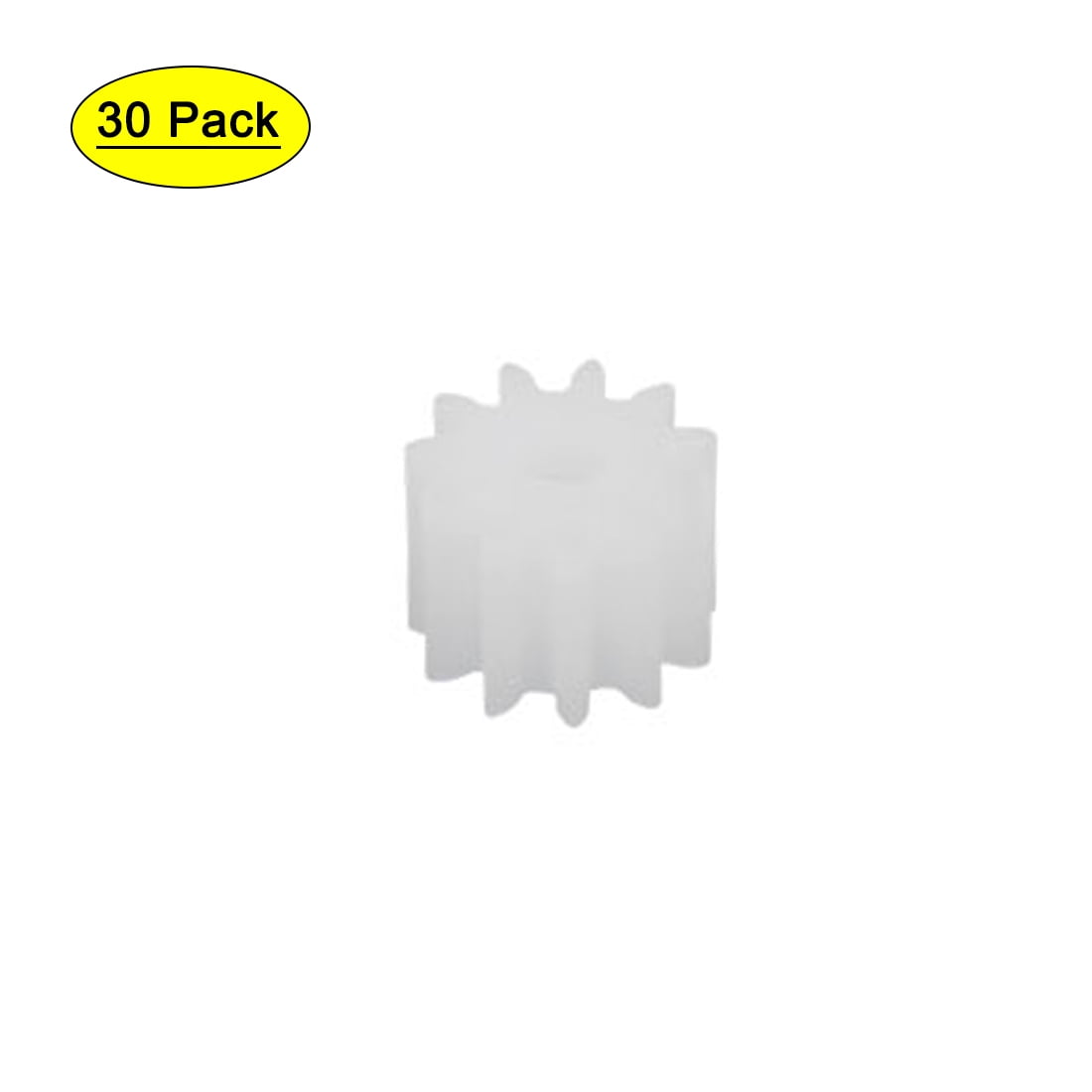 100pcs 18 Teeth 1.95mm Hole Dia Plastic Gear Wheel for Car Motor Shaft 