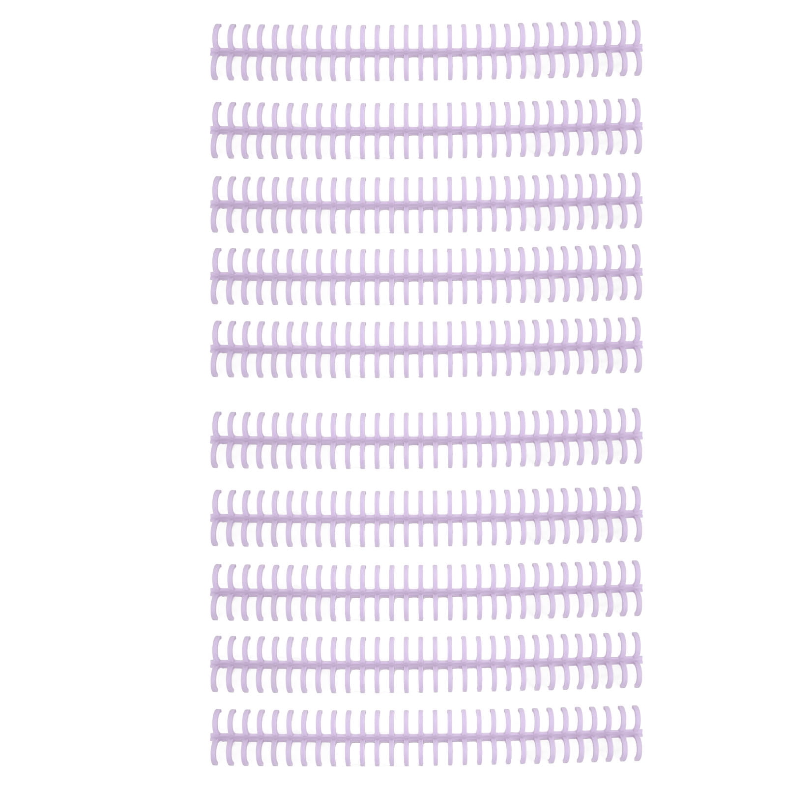 Lot De 15 Peignes De Reliure Spirale Plastique 30 Trous – 28 Cm, Diamètres 10/13/16 Mm, Noir – Idéal Pour Reliure Documents, Calendriers, A4